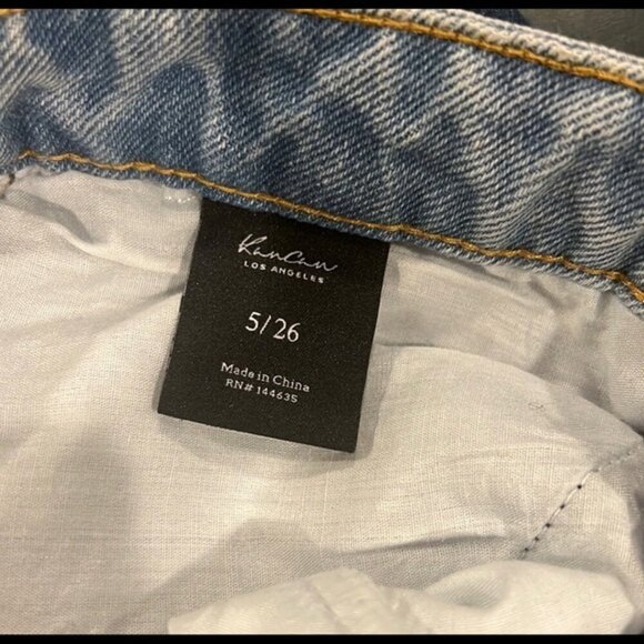 Kancan tapered light wash denim jeans with sparkle belt NWT - Picture 11 of 12